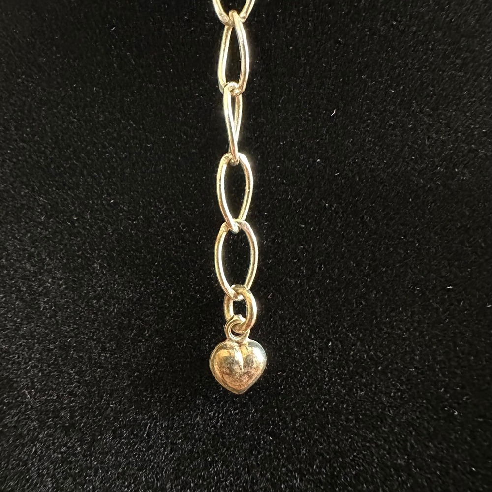 Vintage Women Necklace Brown Tigers Eye Quartz 925 Sterling Silver Boho Gemstone - Picture 12 of 14